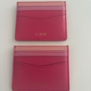 2 X J CREW Card holder